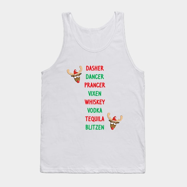 Reindeer Names Tank Top by topher